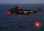 Image of helicopter SH-3A Caribbean Sea, 1965, second 21 stock footage video 65675054302