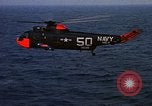 Image of helicopter SH-3A Caribbean Sea, 1965, second 22 stock footage video 65675054302