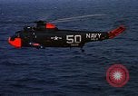 Image of helicopter SH-3A Caribbean Sea, 1965, second 24 stock footage video 65675054302