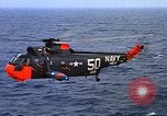 Image of helicopter SH-3A Caribbean Sea, 1965, second 31 stock footage video 65675054302