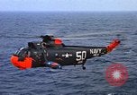Image of helicopter SH-3A Caribbean Sea, 1965, second 32 stock footage video 65675054302
