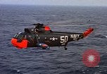 Image of helicopter SH-3A Caribbean Sea, 1965, second 33 stock footage video 65675054302