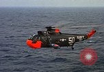 Image of helicopter SH-3A Caribbean Sea, 1965, second 37 stock footage video 65675054302