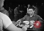 Image of Italian prisoners of war in mess line on USS Wasp (CV-18) Atlantic Ocean, 1945, second 21 stock footage video 65675054311