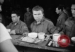 Image of Italian prisoners of war in mess line on USS Wasp (CV-18) Atlantic Ocean, 1945, second 29 stock footage video 65675054311