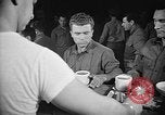 Image of Italian prisoners of war in mess line on USS Wasp (CV-18) Atlantic Ocean, 1945, second 30 stock footage video 65675054311