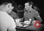 Image of Italian prisoners of war in mess line on USS Wasp (CV-18) Atlantic Ocean, 1945, second 33 stock footage video 65675054311