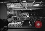 Image of Hangar serves as  movie theater and church on USS Wasp Atlantic Ocean, 1945, second 3 stock footage video 65675054312
