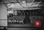 Image of Hangar serves as  movie theater and church on USS Wasp Atlantic Ocean, 1945, second 6 stock footage video 65675054312
