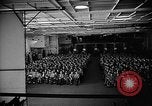 Image of Hangar serves as  movie theater and church on USS Wasp Atlantic Ocean, 1945, second 17 stock footage video 65675054312