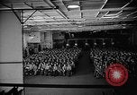 Image of Hangar serves as  movie theater and church on USS Wasp Atlantic Ocean, 1945, second 20 stock footage video 65675054312