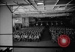 Image of Hangar serves as  movie theater and church on USS Wasp Atlantic Ocean, 1945, second 27 stock footage video 65675054312