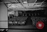 Image of Hangar serves as  movie theater and church on USS Wasp Atlantic Ocean, 1945, second 31 stock footage video 65675054312