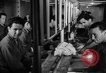 Image of Italian Prisoners of War returning to Italy on USS Wasp Atlantic Ocean, 1945, second 28 stock footage video 65675054313