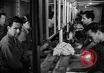 Image of Italian Prisoners of War returning to Italy on USS Wasp Atlantic Ocean, 1945, second 31 stock footage video 65675054313