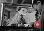 Image of Italian Prisoners of War returning to Italy on USS Wasp Atlantic Ocean, 1945, second 62 stock footage video 65675054313