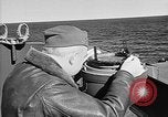 Image of Captain Wendell G.Switzer of the USS Wasp (CV-18) Atlantic Ocean, 1945, second 27 stock footage video 65675054314
