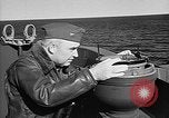 Image of Captain Wendell G.Switzer of the USS Wasp (CV-18) Atlantic Ocean, 1945, second 53 stock footage video 65675054314