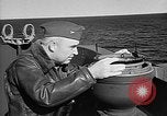 Image of Captain Wendell G.Switzer of the USS Wasp (CV-18) Atlantic Ocean, 1945, second 55 stock footage video 65675054314