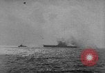 Image of USS Wasp torpedoed in World War 2 Pacific Theater, 1942, second 45 stock footage video 65675054323