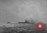 Image of USS Wasp torpedoed in World War 2 Pacific Theater, 1942, second 46 stock footage video 65675054323