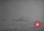 Image of USS Wasp torpedoed in World War 2 Pacific Theater, 1942, second 56 stock footage video 65675054323