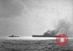 Image of USS Wasp torpedoed in World War 2 Pacific Theater, 1942, second 61 stock footage video 65675054323