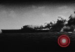 Image USS Wasp CV-7 torpillé pendant la Seconde Guerre mondiale Océan Pacifique, 1942, de la seconde 41 séquences d'archives historiques vidéo 65675054326