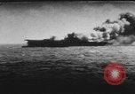 Image USS Wasp CV-7 torpillé pendant la Seconde Guerre mondiale Océan Pacifique, 1942, de la seconde 47 séquences d'archives historiques vidéo 65675054326
