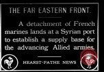 Image of French Marines unload small rail car Syria, 1916, second 1 stock footage video 65675054340