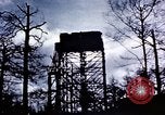 Standbild US Army Antiaircraft Tower in der Nähe Flugplatz Avril Frankreich, 1945, aus Sekunde 24 historischem Filmmaterial Videoclip 65675054475
