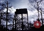 Standbild US Army Antiaircraft Tower in der Nähe Flugplatz Avril Frankreich, 1945, aus Sekunde 32 historischem Filmmaterial Videoclip 65675054475
