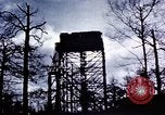 Standbild US Army Antiaircraft Tower in der Nähe Flugplatz Avril Frankreich, 1945, aus Sekunde 37 historischem Filmmaterial Videoclip 65675054475