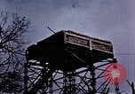 Standbild US Army Antiaircraft Tower in der Nähe Flugplatz Avril Frankreich, 1945, aus Sekunde 42 historischem Filmmaterial Videoclip 65675054475