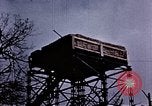 Standbild US Army Antiaircraft Tower in der Nähe Flugplatz Avril Frankreich, 1945, aus Sekunde 43 historischem Filmmaterial Videoclip 65675054475