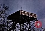 Standbild US Army Antiaircraft Tower in der Nähe Flugplatz Avril Frankreich, 1945, aus Sekunde 54 historischem Filmmaterial Videoclip 65675054475