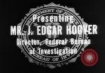 Standbild J Edgar Hoover Leiter der FBI United States USA, 1940, aus Sekunde 32 historischem Filmmaterial Videoclip 65675054485