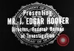 Standbild J Edgar Hoover Leiter der FBI United States USA, 1940, aus Sekunde 35 historischem Filmmaterial Videoclip 65675054485