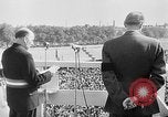Image of General Charles de Gaulle speaks at Bastille Paris France, 1945, second 50 stock footage video 65675054503