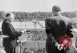 Image of General Charles de Gaulle speaks at Bastille Paris France, 1945, second 52 stock footage video 65675054503