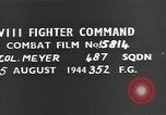 Image of parked aircraft European Theater, 1944, second 1 stock footage video 65675054512
