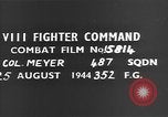 Image of parked aircraft European Theater, 1944, second 3 stock footage video 65675054512