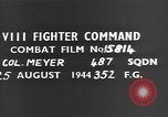 Image of parked aircraft European Theater, 1944, second 4 stock footage video 65675054512