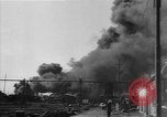Standbild bombardiert Kesselwagen brennen in Ploiesti Ploesti Rumänien, 1944, aus Sekunde 13 historischem Filmmaterial Videoclip 65675054531