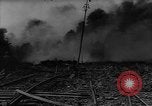 Standbild bombardiert Kesselwagen brennen in Ploiesti Ploesti Rumänien, 1944, aus Sekunde 38 historischem Filmmaterial Videoclip 65675054531