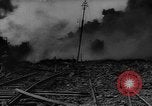 Standbild bombardiert Kesselwagen brennen in Ploiesti Ploesti Rumänien, 1944, aus Sekunde 41 historischem Filmmaterial Videoclip 65675054531