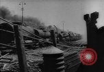 Standbild bombardiert Kesselwagen brennen in Ploiesti Ploesti Rumänien, 1944, aus Sekunde 42 historischem Filmmaterial Videoclip 65675054531