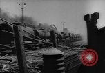 Standbild bombardiert Kesselwagen brennen in Ploiesti Ploesti Rumänien, 1944, aus Sekunde 43 historischem Filmmaterial Videoclip 65675054531