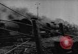 Standbild bombardiert Kesselwagen brennen in Ploiesti Ploesti Rumänien, 1944, aus Sekunde 47 historischem Filmmaterial Videoclip 65675054531