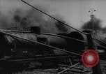 Standbild bombardiert Kesselwagen brennen in Ploiesti Ploesti Rumänien, 1944, aus Sekunde 52 historischem Filmmaterial Videoclip 65675054531